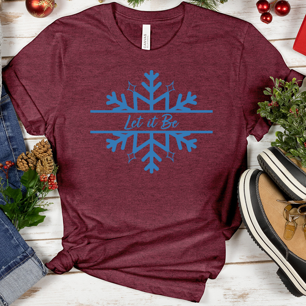 Snowflakes Let it Be Tee