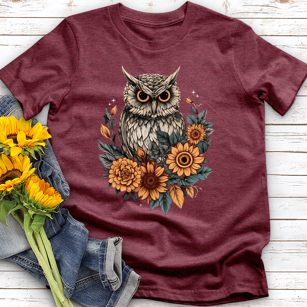 Floral Owl Tee