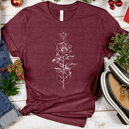 Geometric Rose Tee