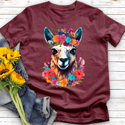 Floral Llama Tee