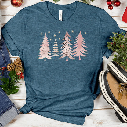 Xmas Pink Trees Tee