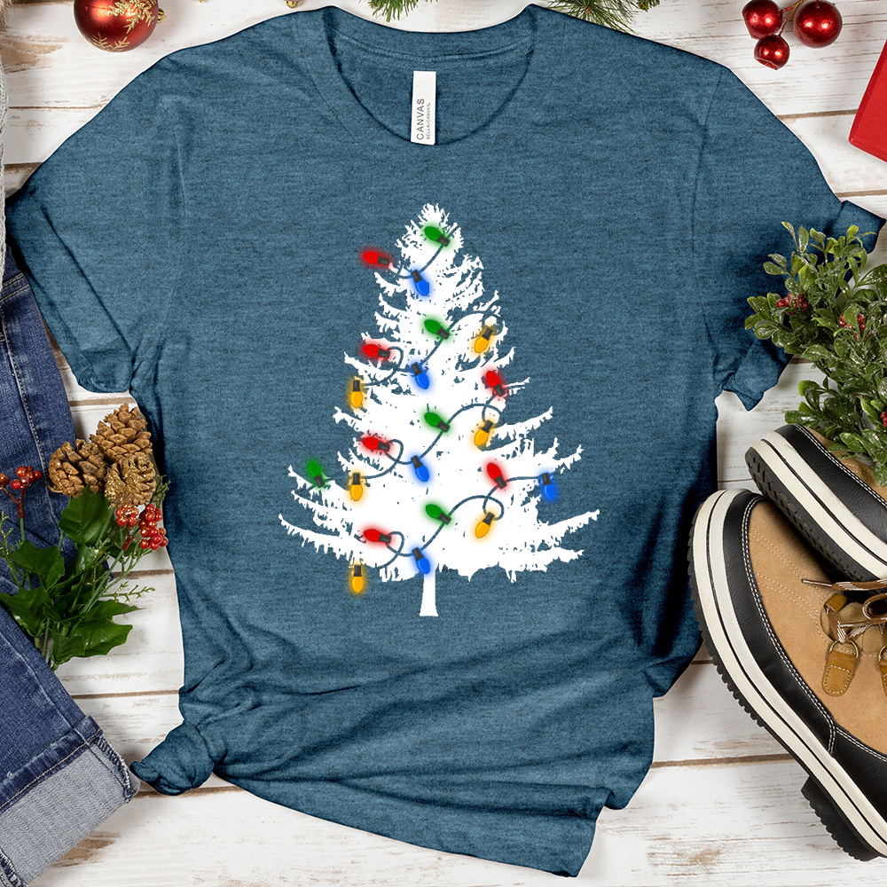 Evergreen Christmas Lights Tee