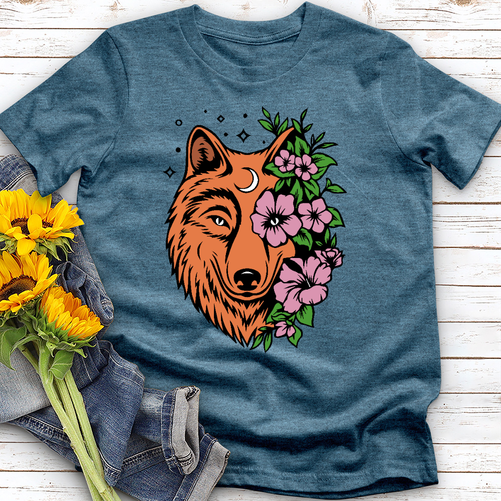 Floral Wolf Tee