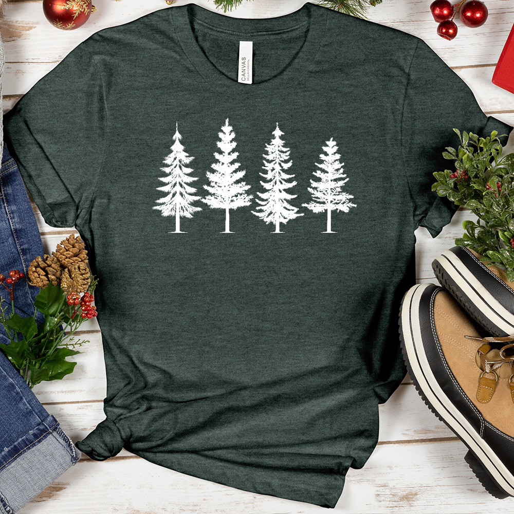 VIP Christmas Forest Trees Tee
