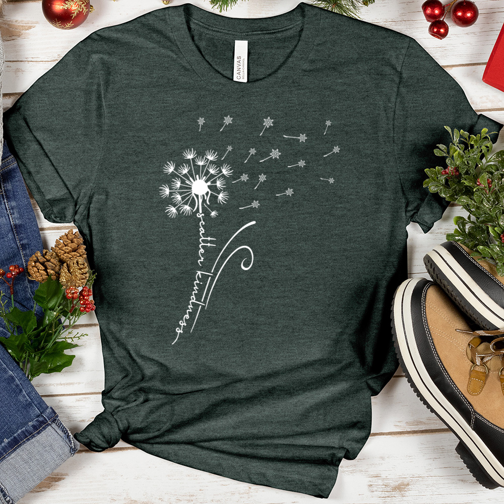 Kindness Dandelion Snowflakes Tee