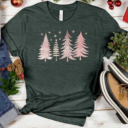 Xmas Pink Trees Tee