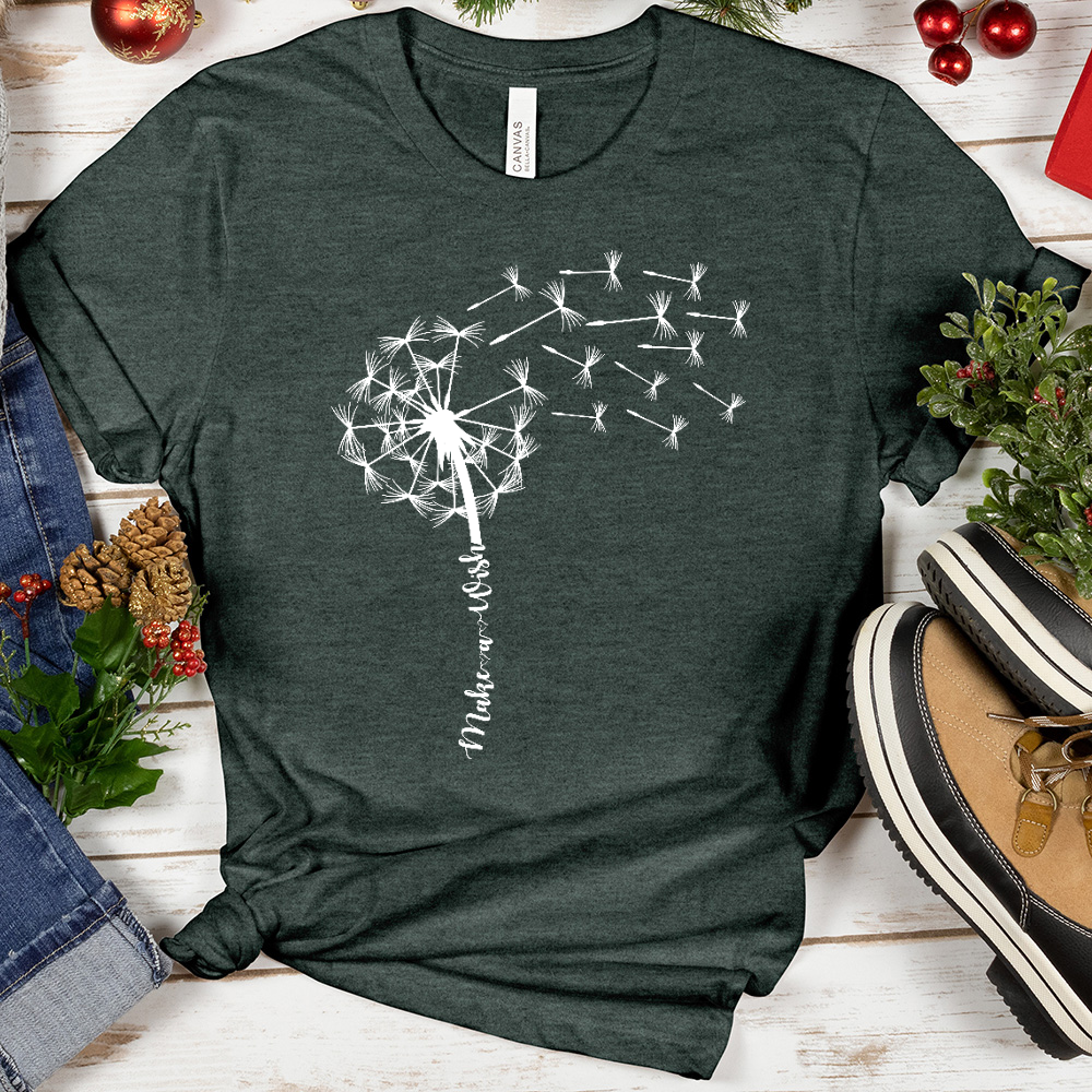 Dandelion Stem Make a Wish Tee