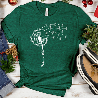 Dandelion Stem Make a Wish Tee