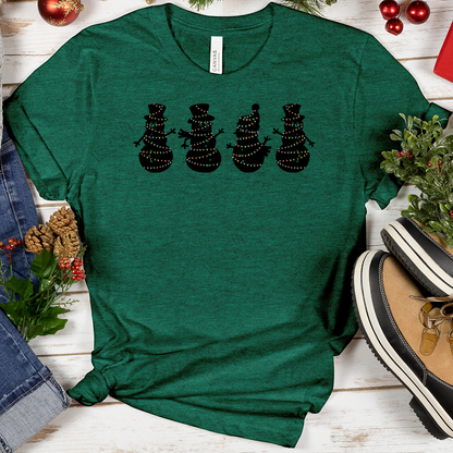VIP Christmas Lights Snowmen Tee