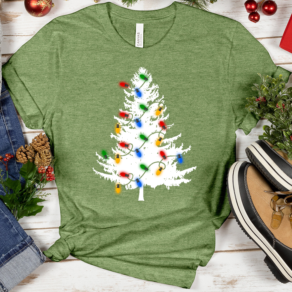 VIP Evergreen Christmas Lights Tee