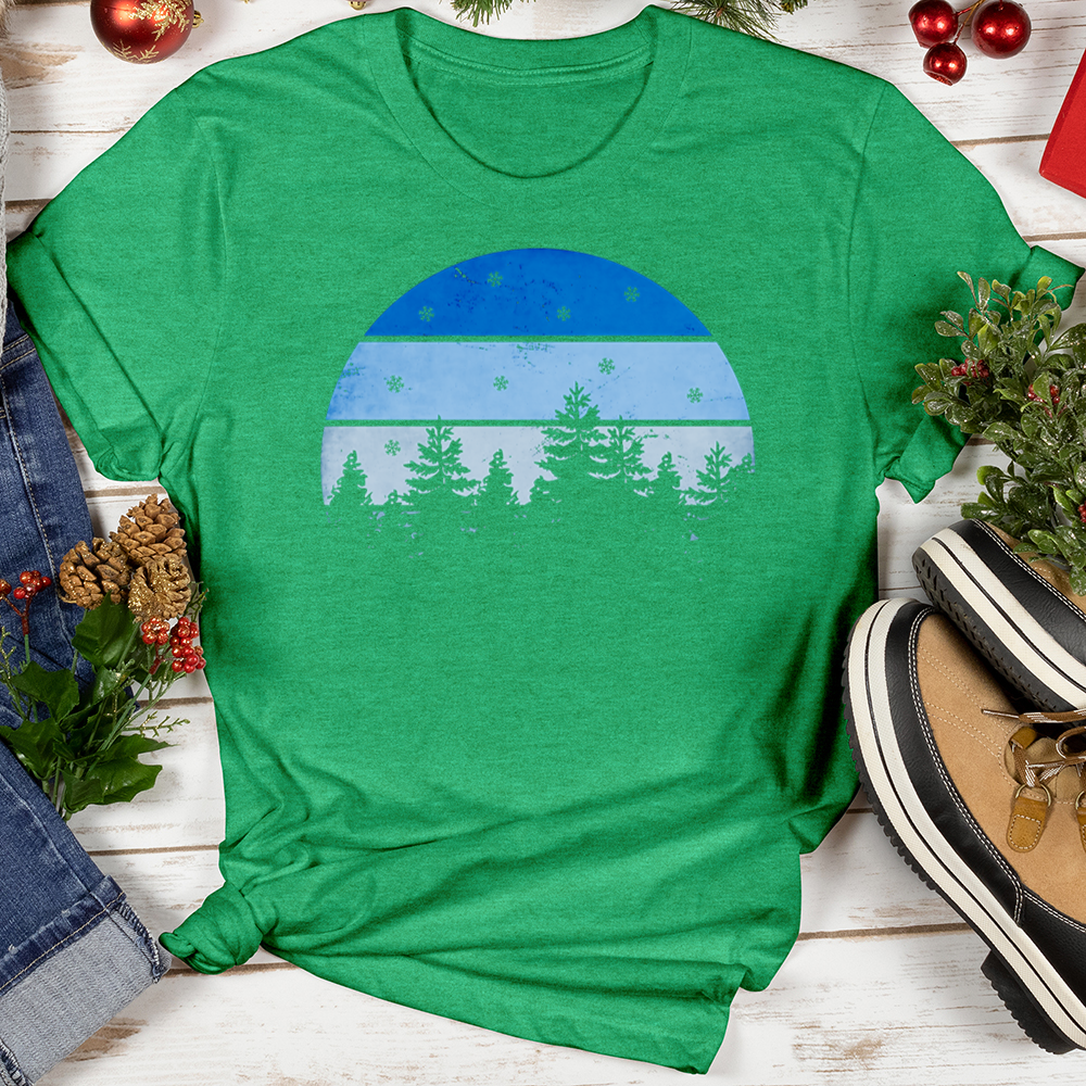 Snow Globe Forest Softstyle Tee