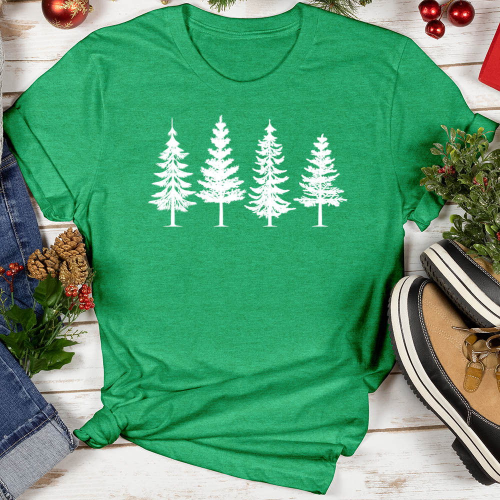 Christmas Forest Trees Softstyle Tee