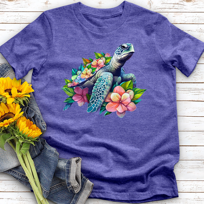 See Turtle Blossom Tee