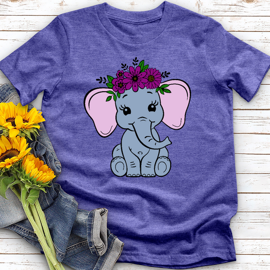 Floral Elephant Tee