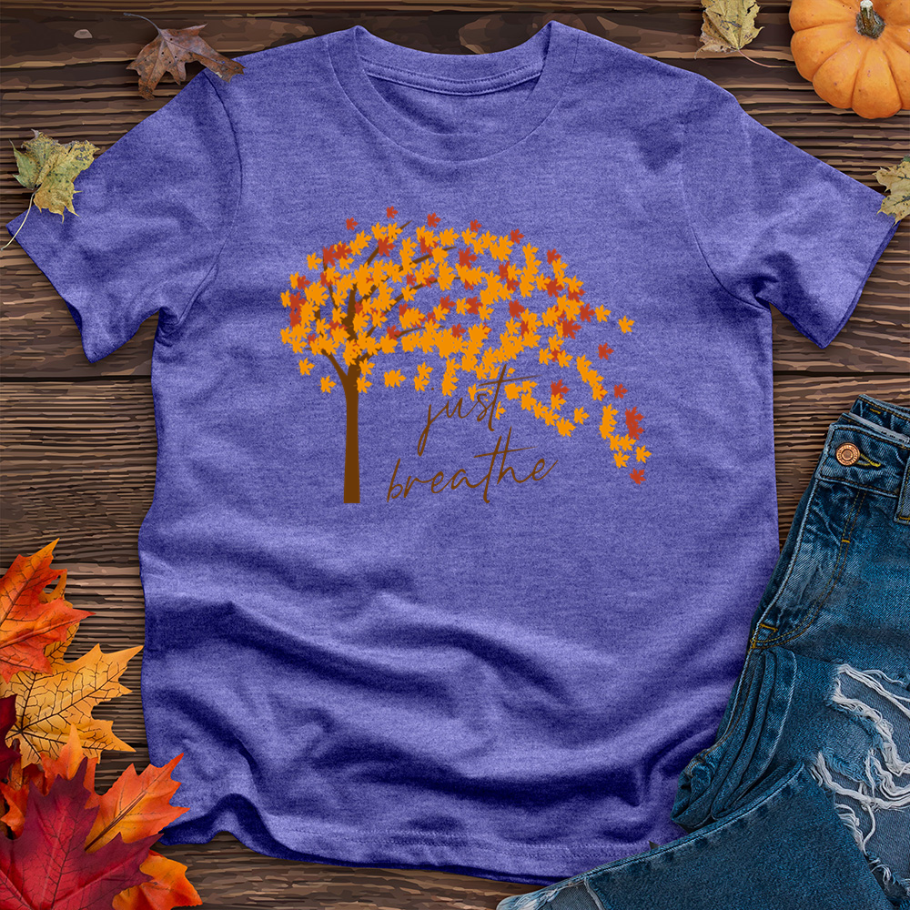 Just Breathe Fall Leaf Tee