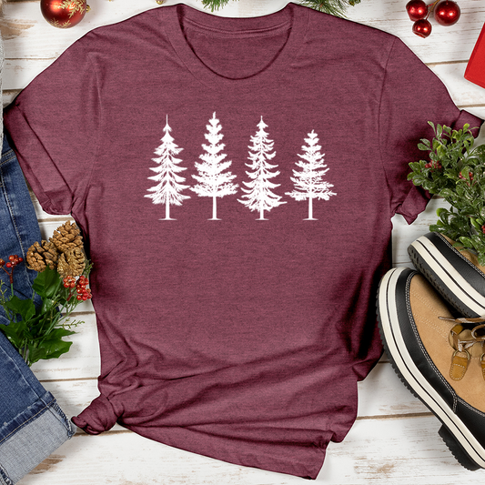 Christmas Forest Trees Softstyle Tee