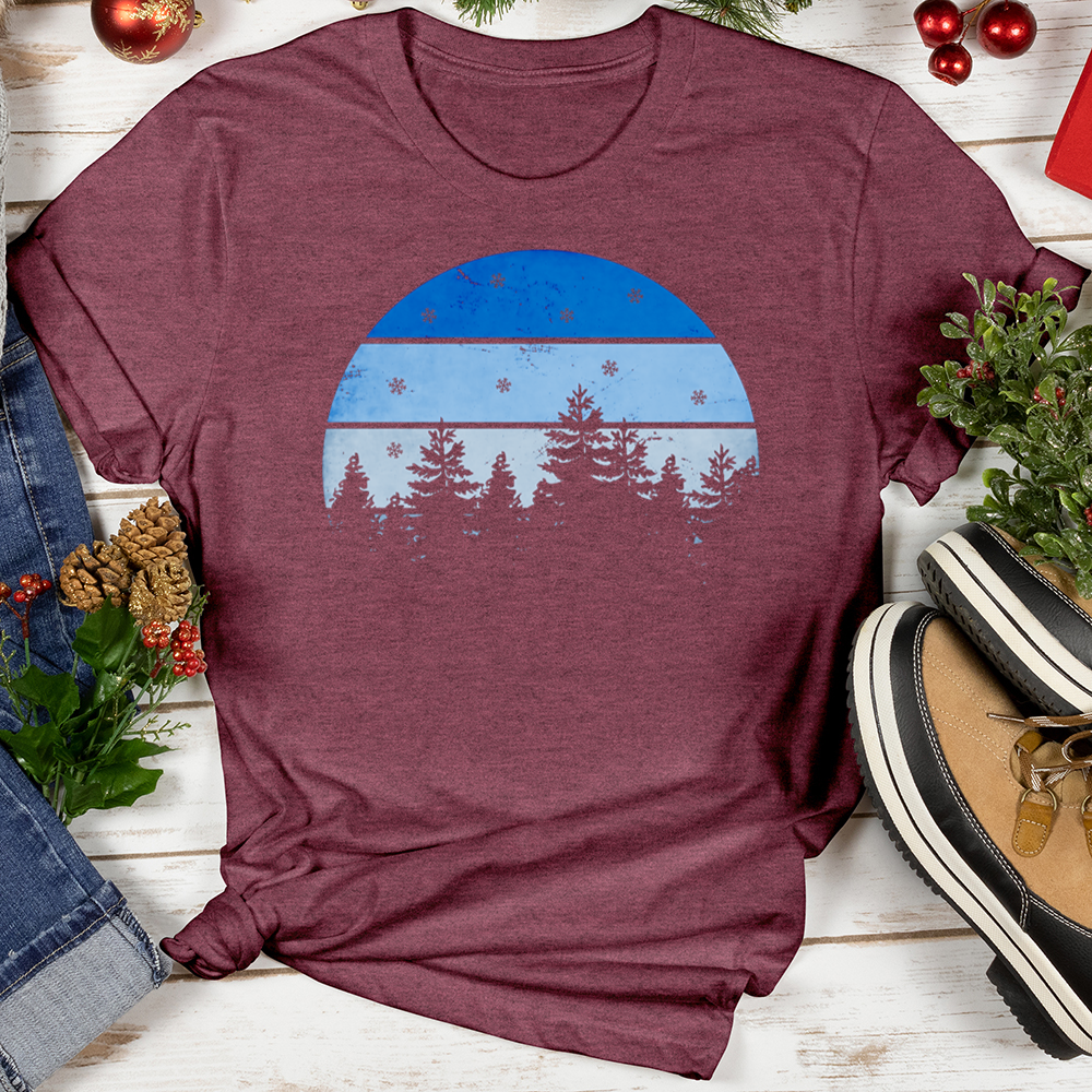 Snow Globe Forest Softstyle Tee