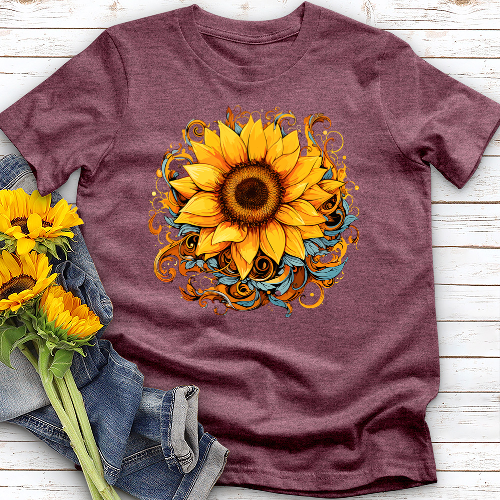 Rippling Sunflower Cotton Tee