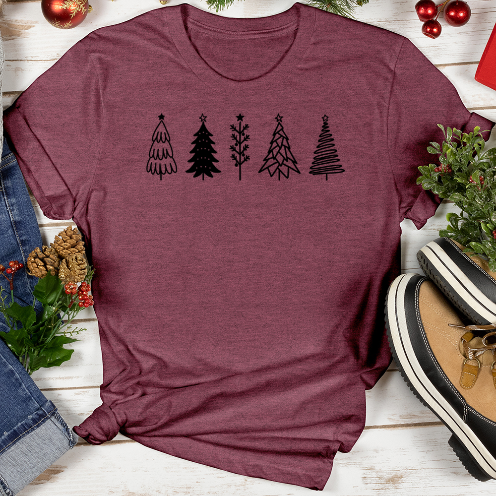 Festive Trees Softstyle Tee