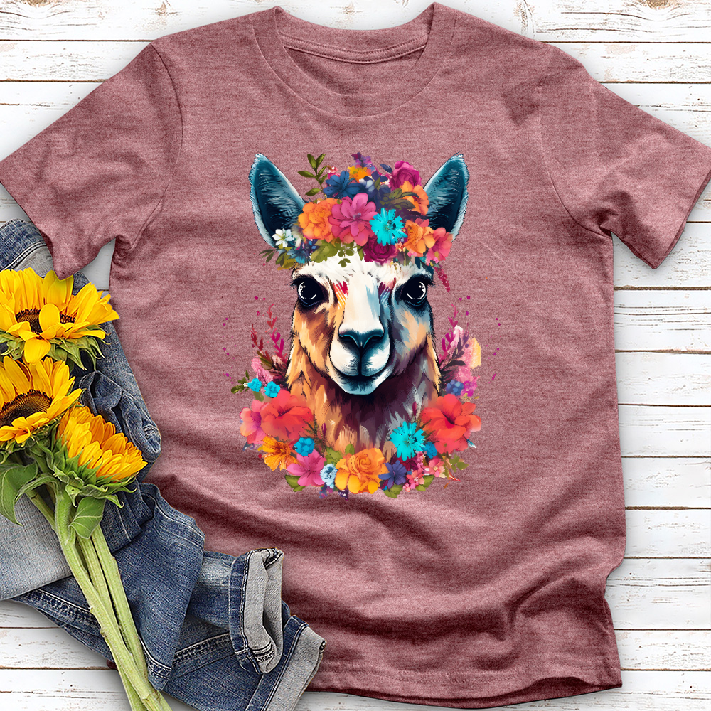 Floral Llama Tee