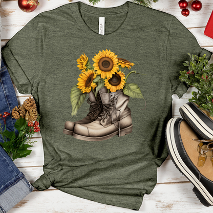 Sunflower Boots Tee