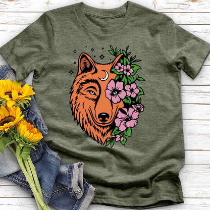 Floral Wolf Tee