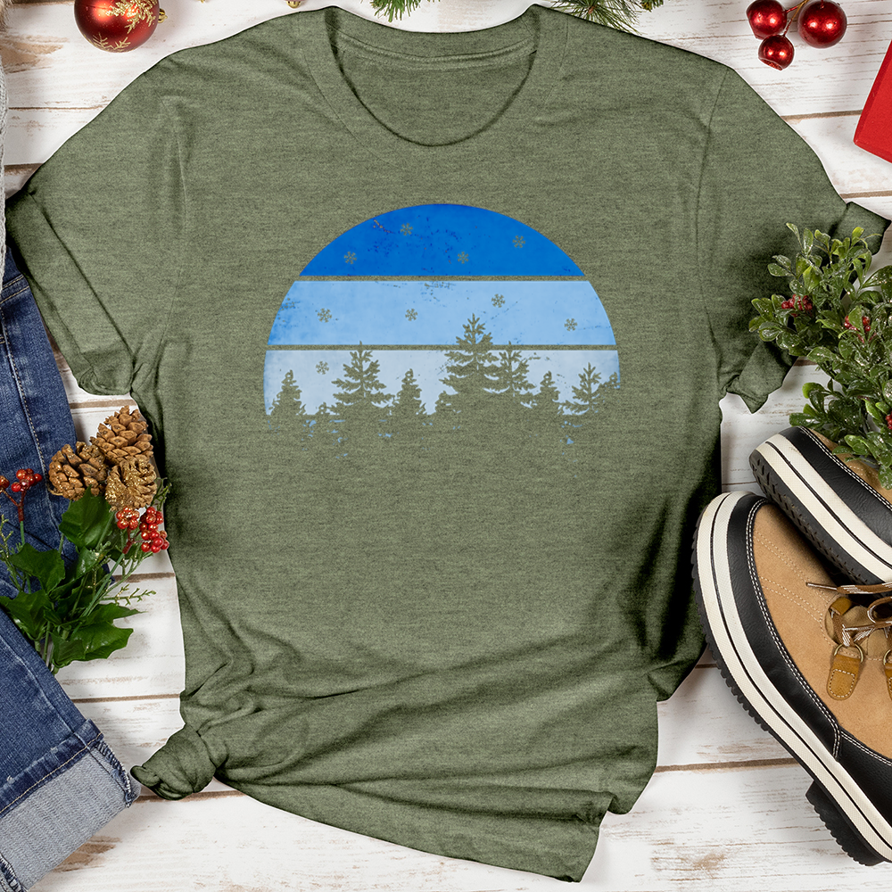 Snow Globe Forest Softstyle Tee