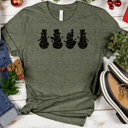 VIP Christmas Lights Snowmen Tee