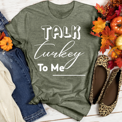 Talk Turkey To Me Heathered Tee
