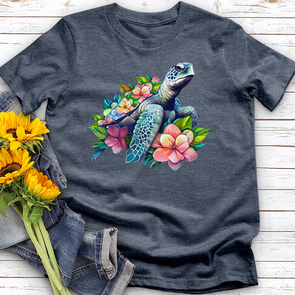 See Turtle Blossom Tee