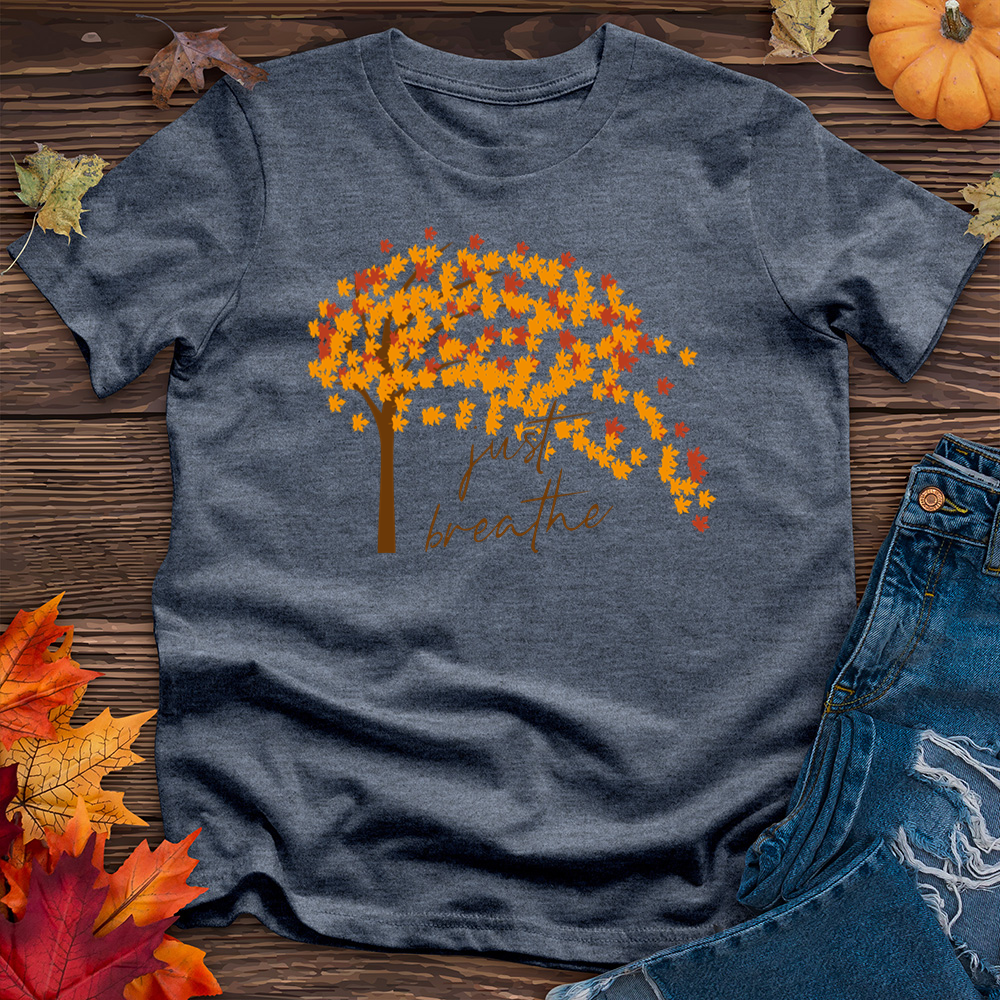 Just Breathe Fall Leaf Tee