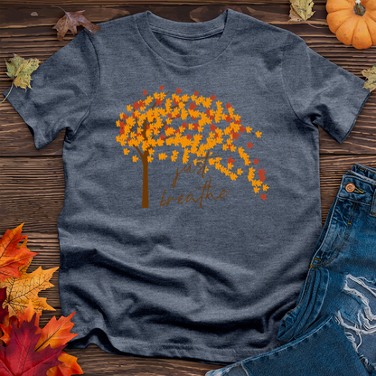 Just Breathe Fall Leaf Tee