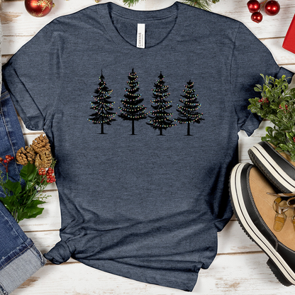 Christmas Lights Forest Tee