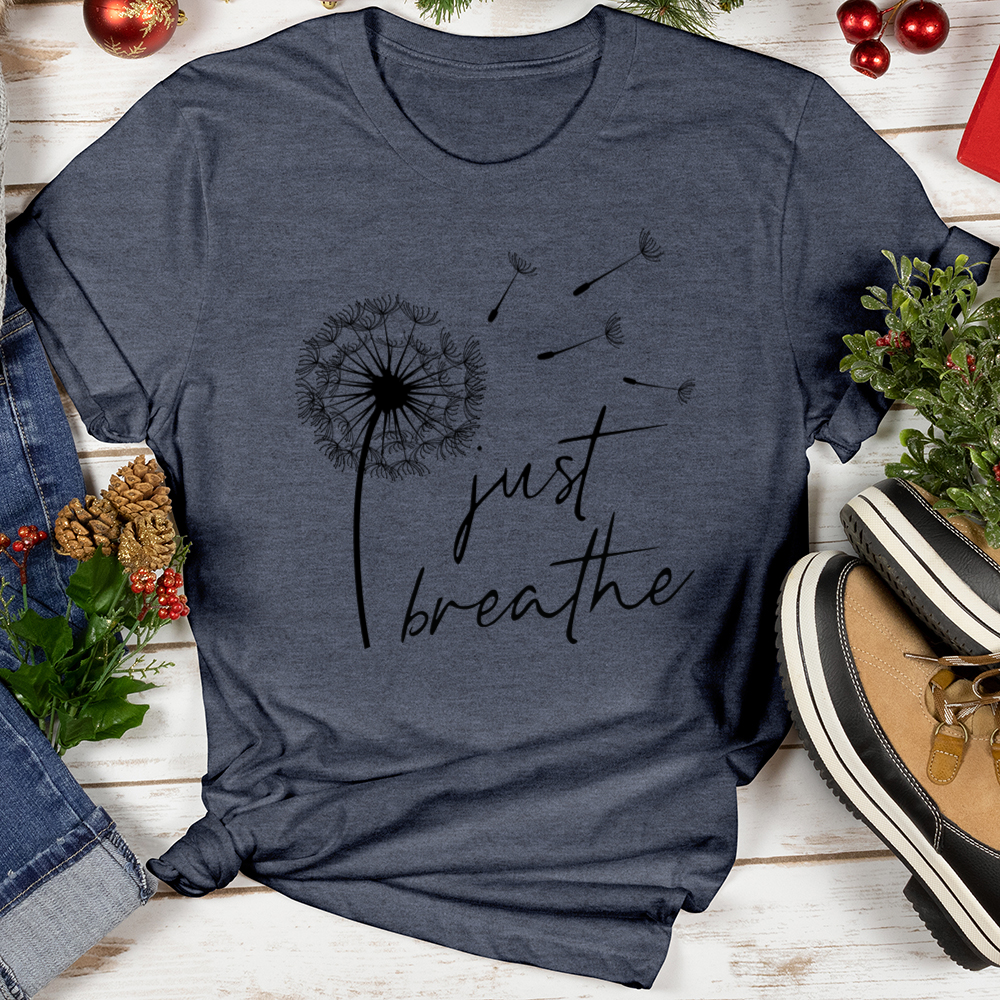 Just Breathe Christmas Softstyle Tee