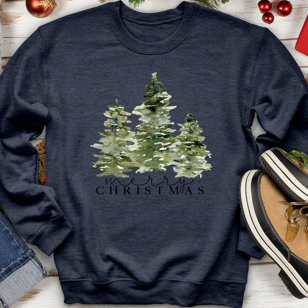 Merry Christmas Pine Sweater