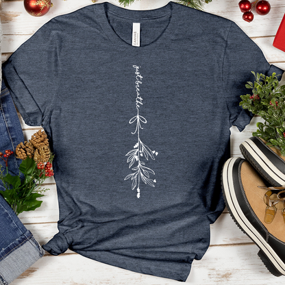 Just Breathe Mistletoe Heathered Tee