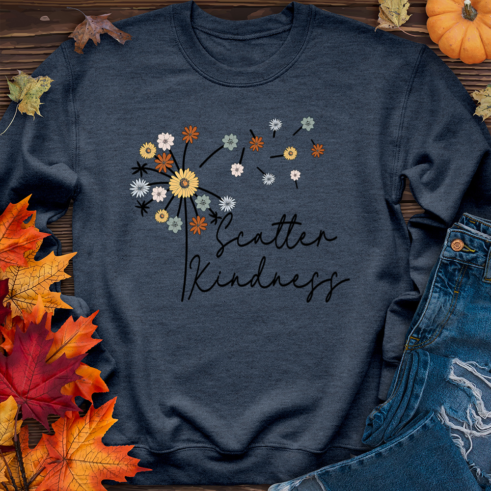 Scatter Kindness Color Dandelion Sweater