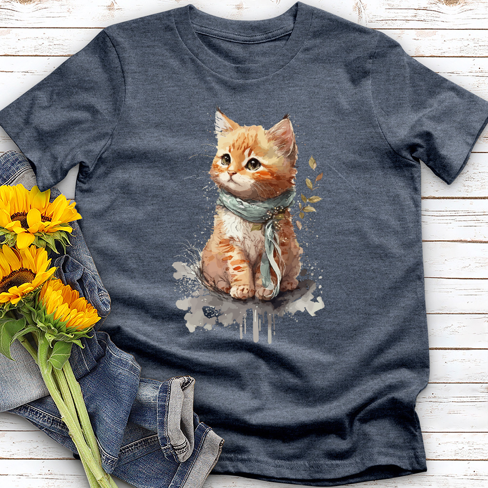 Watercolor Kitten Tee