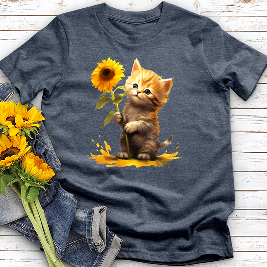 Sunflower Kitty Tee