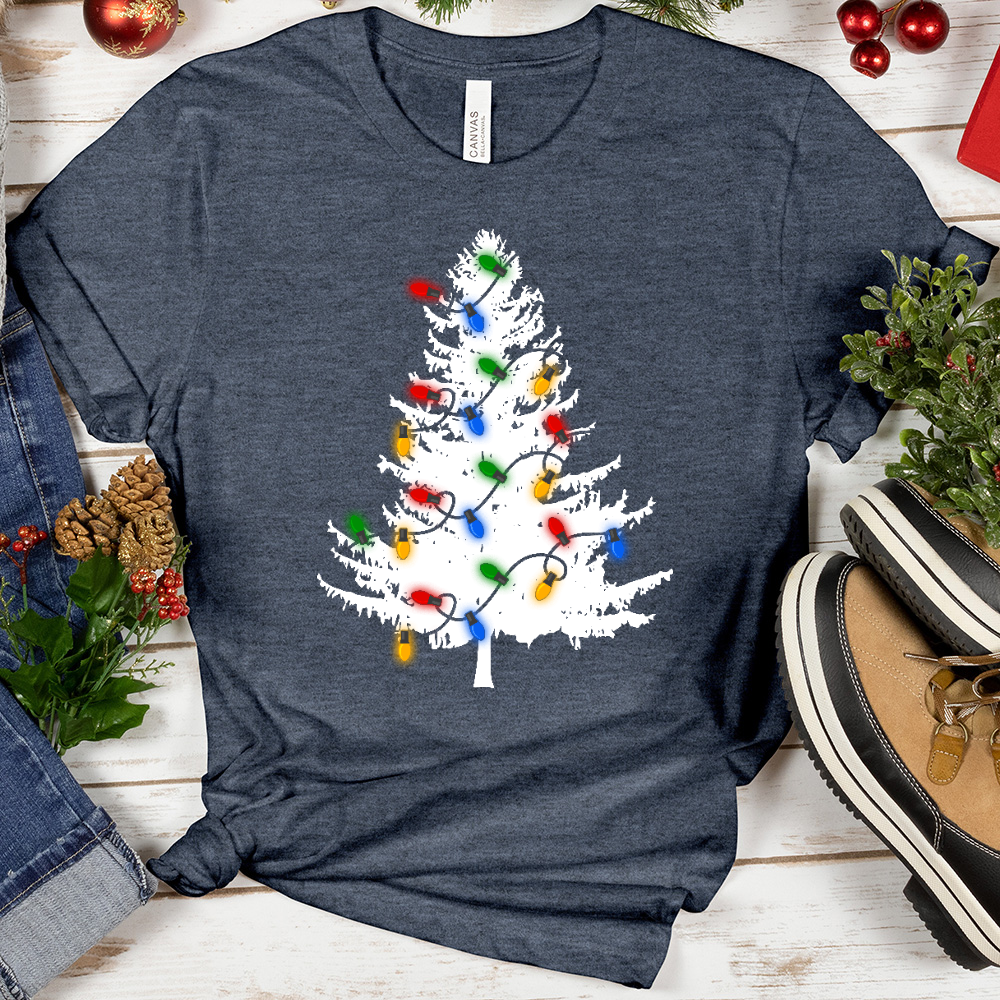 VIP Evergreen Christmas Lights Tee