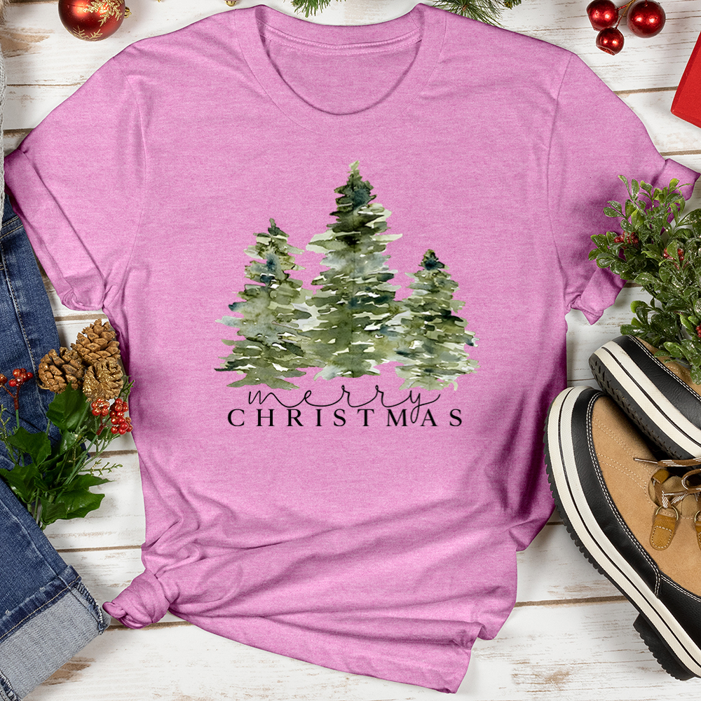 Merry Christmas Pine Softstyle Tee
