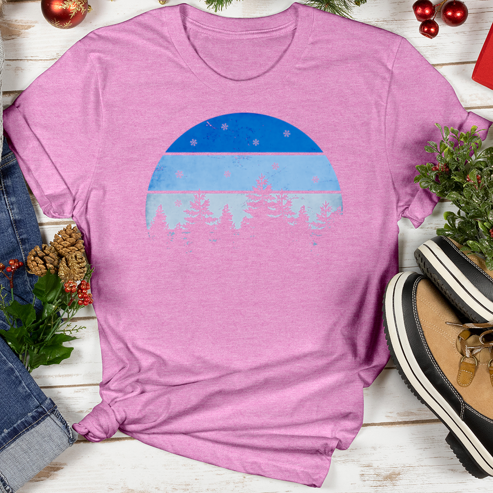 Snow Globe Forest Softstyle Tee