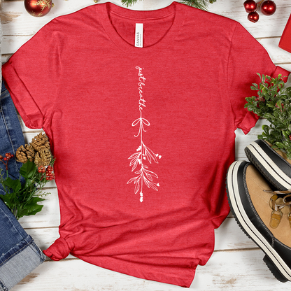 Just Breathe Mistletoe Heathered Tee