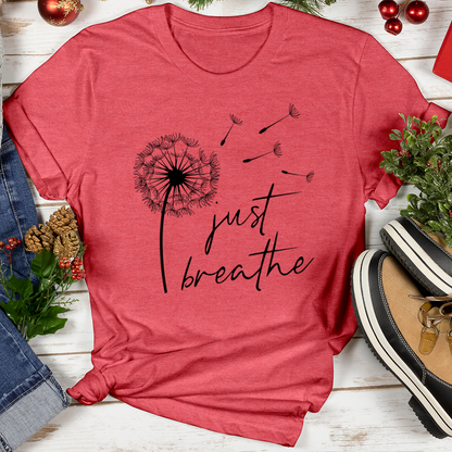 Just Breathe Christmas Softstyle Tee