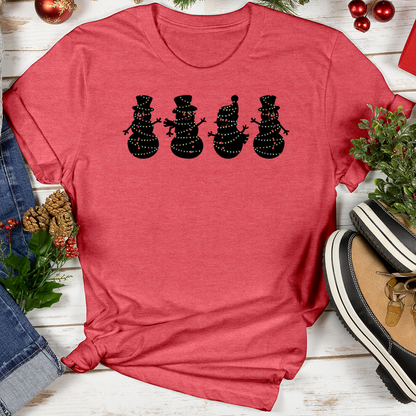 Christmas Lights Snowmen Softstyle Tee