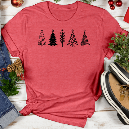 Festive Trees Softstyle Tee