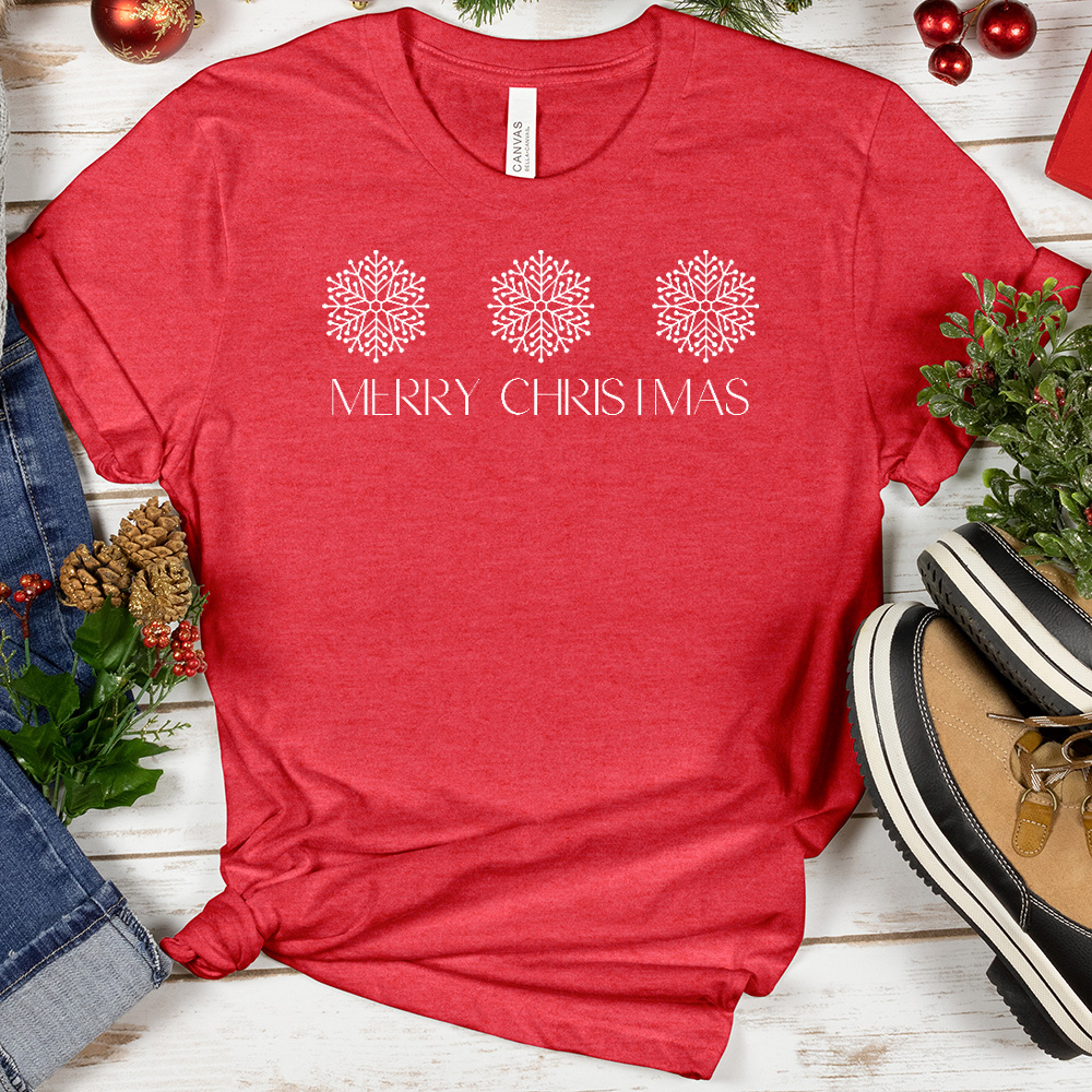 Merry Christmas Heathered Tee