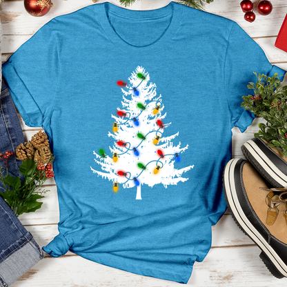 Evergreen Christmas Lights Softstyle Tee