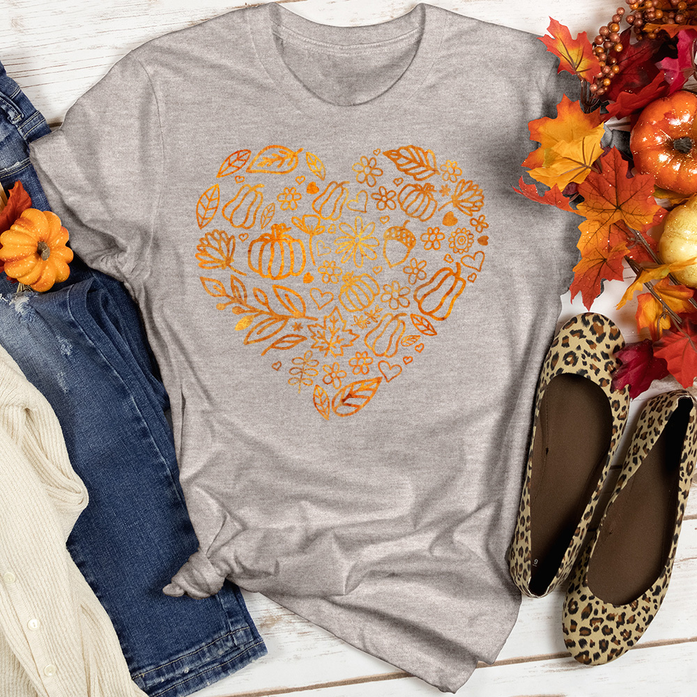 Pumpkin Heart Tee