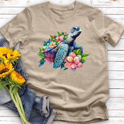 See Turtle Blossom Tee